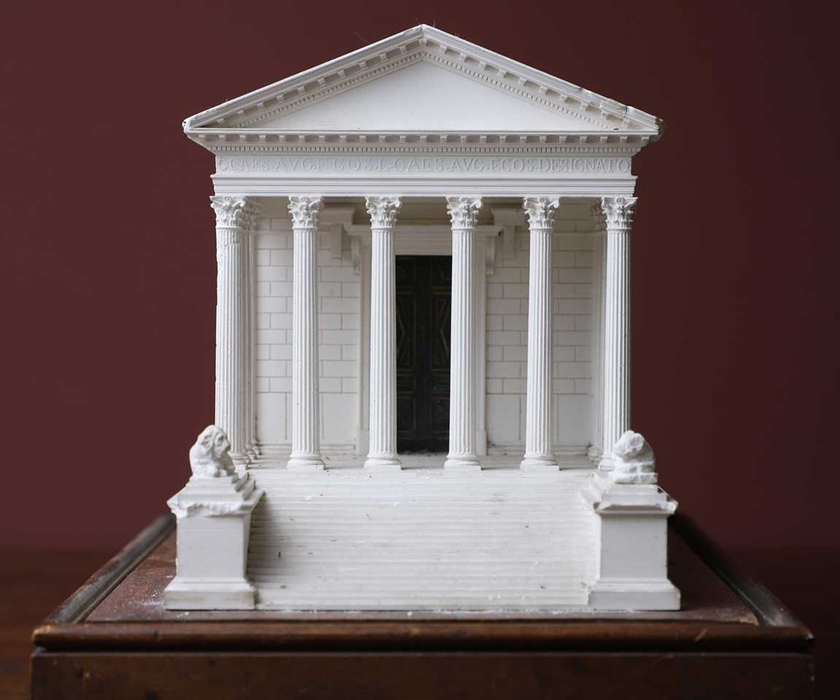 A plaster of Paris model of Maison Carrée (Sold for £11,700)